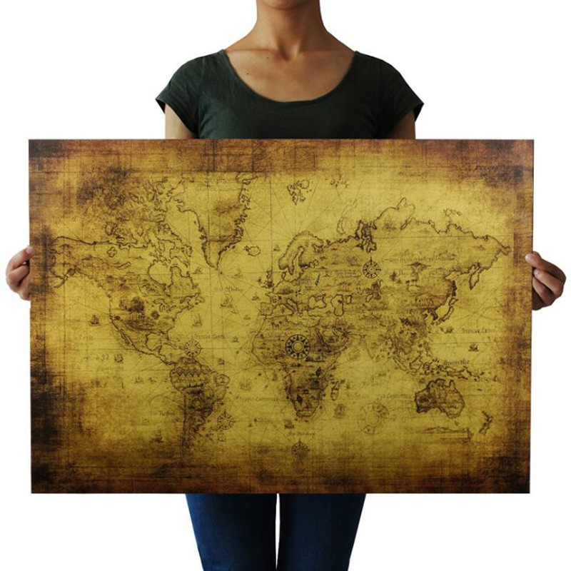 Star Map Poster - Grande 72.5x51.5cm vintage o velho mapa