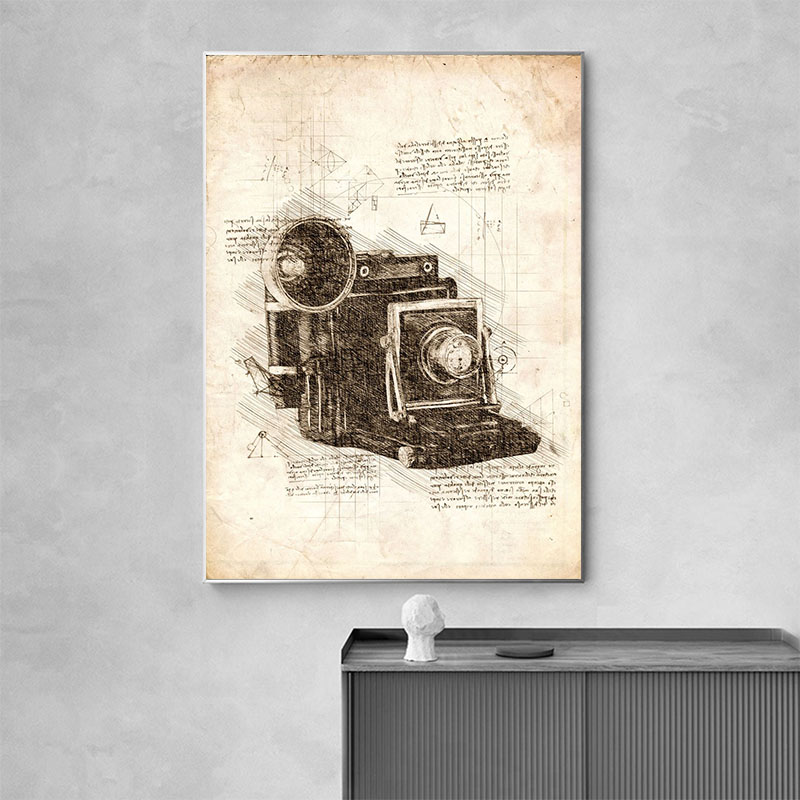 Vintage Abstract Da Vinci Insp - Star Map Poster avaliação e preço
