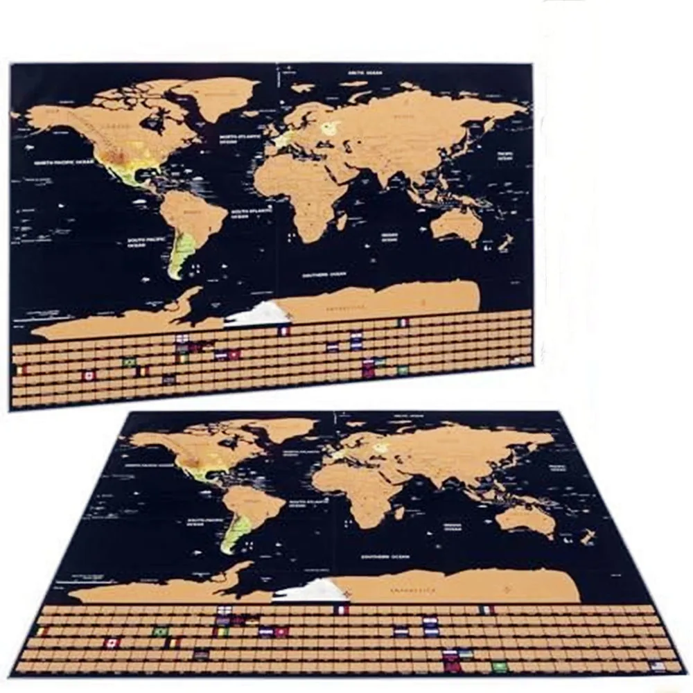 Novo luxo viagem zero mapa mun - Star Map Poster avaliação e preço