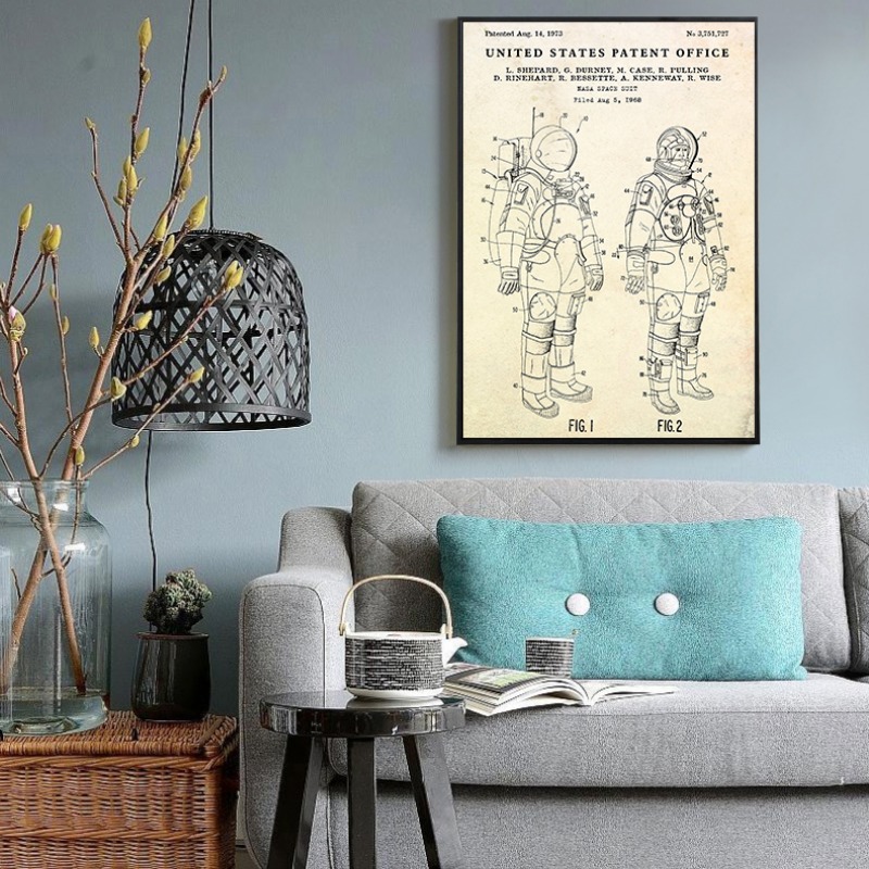 Vintage disco voador ufo plana - Star Map Poster avaliação e preço